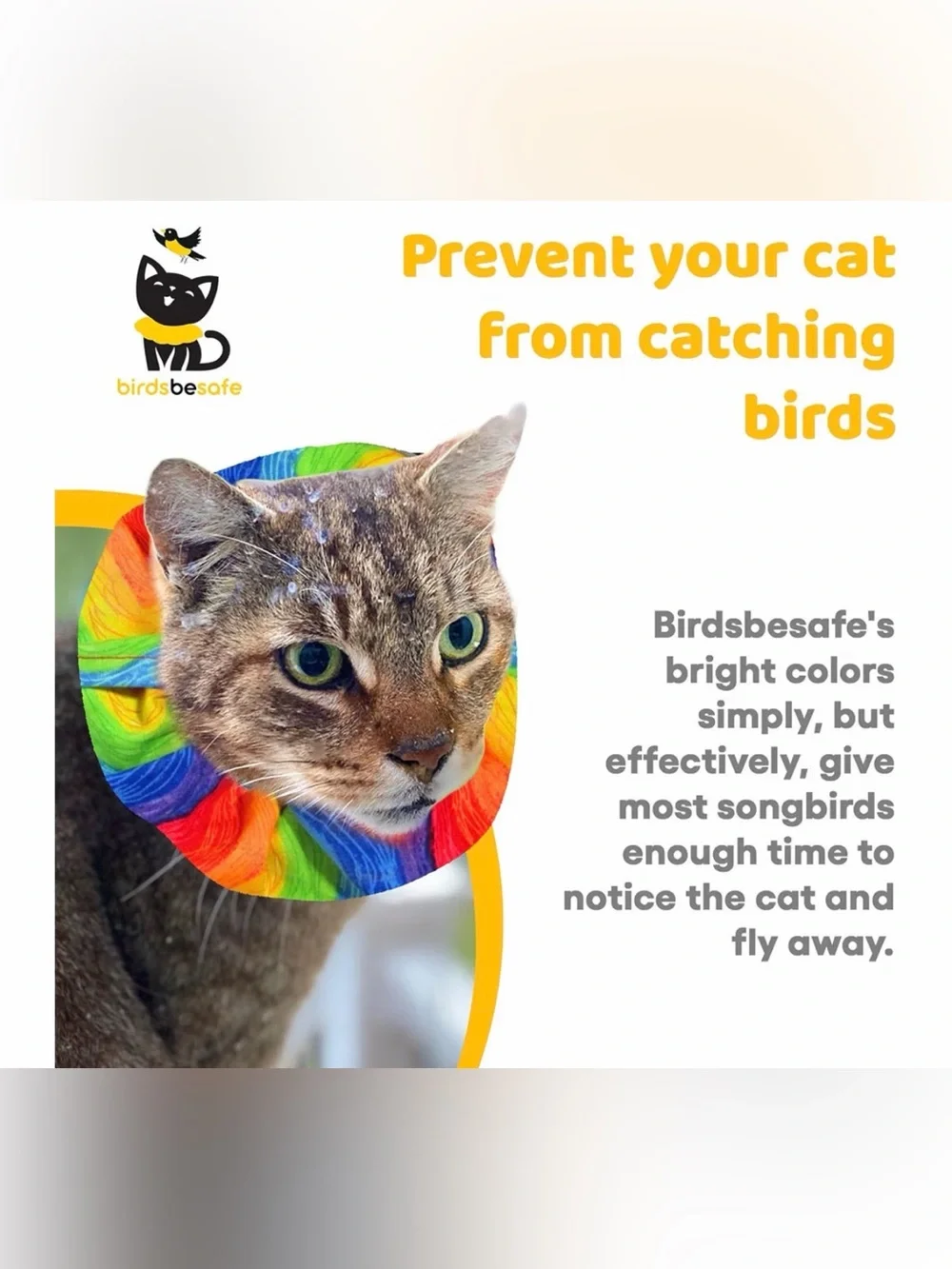 Cat collar cover birdsbesafe and breakaway collar, set of 4
